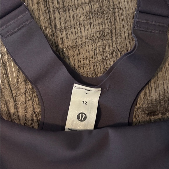 Lululemon Ultralu Square Neck Sports Bra D/DD - Purple - Size 12 - Picture 3 of 4